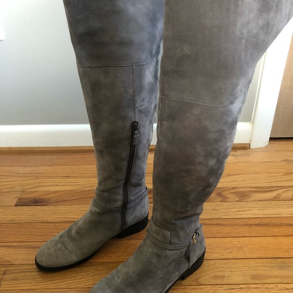 Cole Haan Valentina Grey Over the Knee Boots - Picture 1 of 6